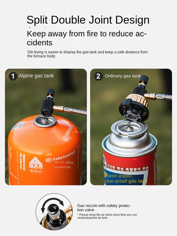 Blackdog FIRE MAPLE Infrared Mini Butane Stove Portable Gas Furnace Energy Saving 2100W Firepower Support Screw And Nozzle Canister With Storage Case