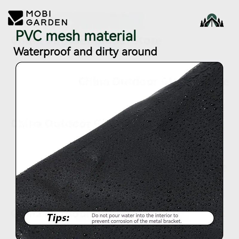 Mobi Garden Black Folding Square PVC Waterproof Storage Bag 12.5L 25L Small Large Collapsible Portable Flat Storage Outdoor Camping Picnic Equipment Water Container Bucket Mobigarden