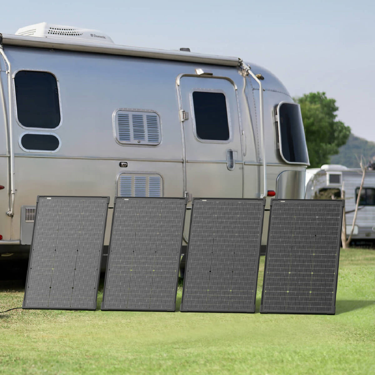 EcoFlow 125W Bifacial Portable Solar Panel High Efficiency Foldable Solar Charger For Camping