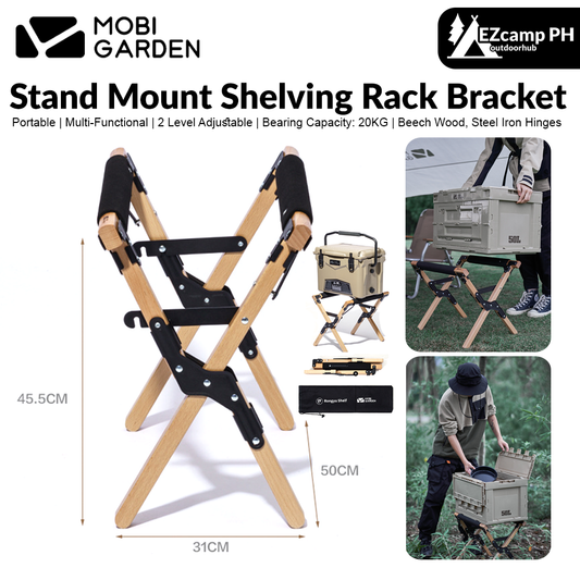 MOBI GARDEN Stand Mount Shelving Rack Bracket Exquisite Multi-Functional Folding Storage Shelf Equipment Mounting Table For Coolers Water Storage