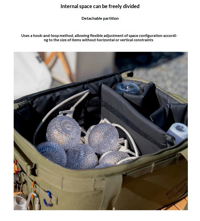 Coody MULTI BAG Portable Multifunctional Camping Storage Bag Heavy Duty Padded Organizer Removable Divider MOLLE Outdoor Gear Equipment Case