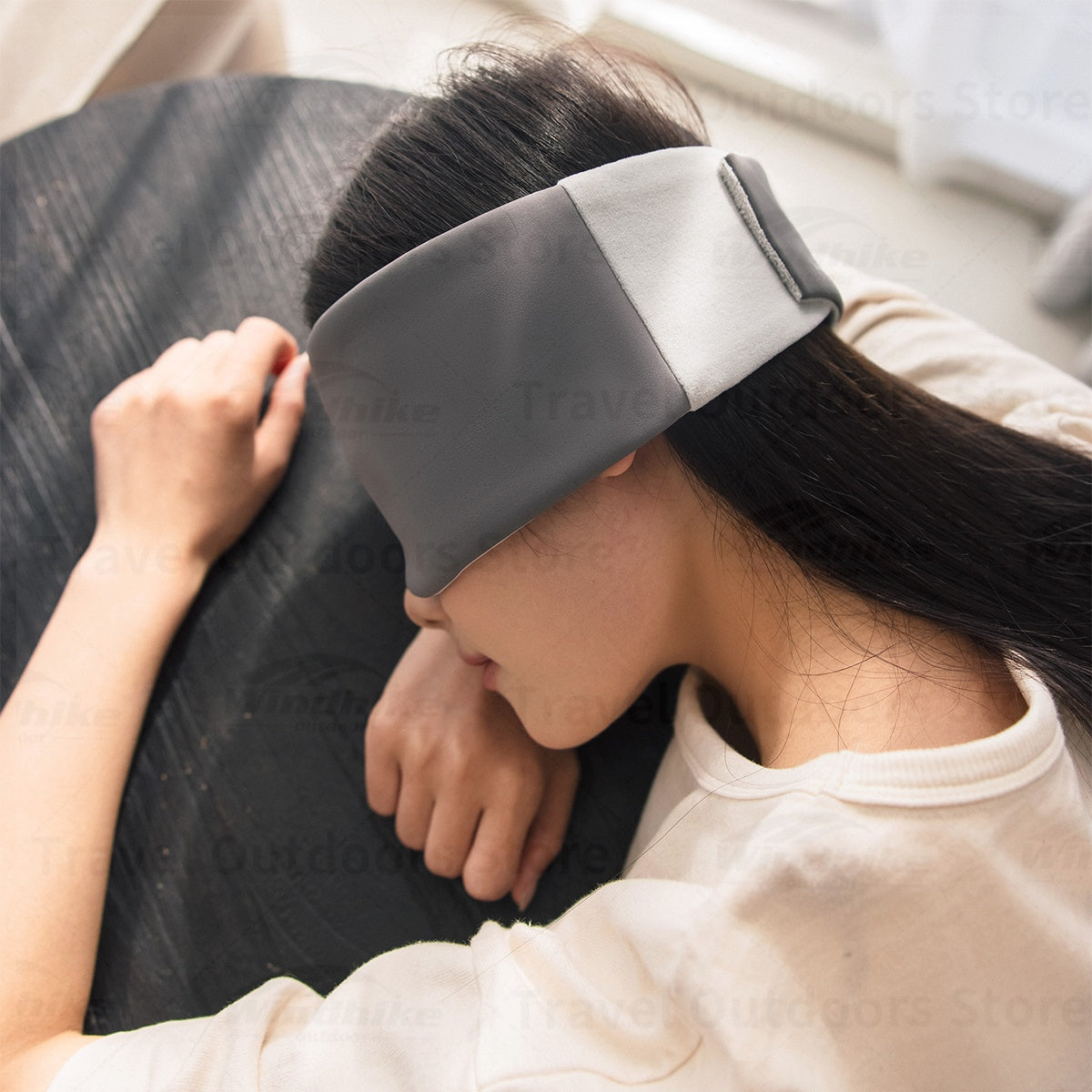 Naturehike Soft Padded Sleeping Mask Full Light Blocking Eyepatch Comfortable Wrap-Around Design Travel Sleep Eyeshade Home Outdoor Camping Rest