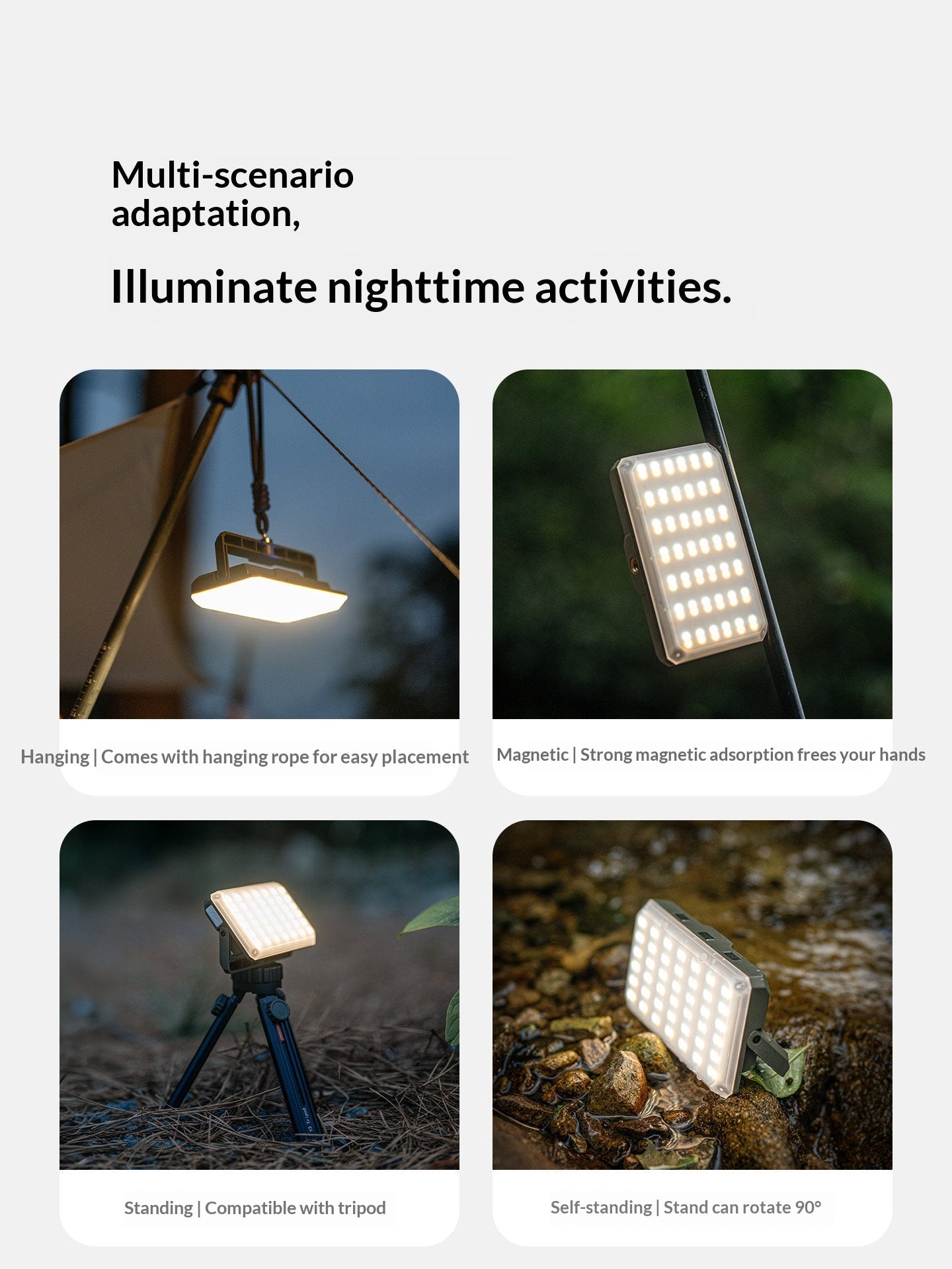 Naturehike Starlight Air Camping Light Portable Multi-Scene 3 Color Temperatures Card Style Tent Light Long Battery Life Outdoor Travel Hiking