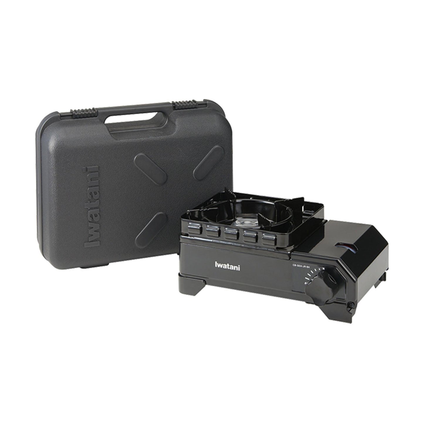 Iwatani Tough Maru Jr. Outdoor Stove Portable Butane Canister Cassette Stove With Double Integrated Windshield And Storage Case