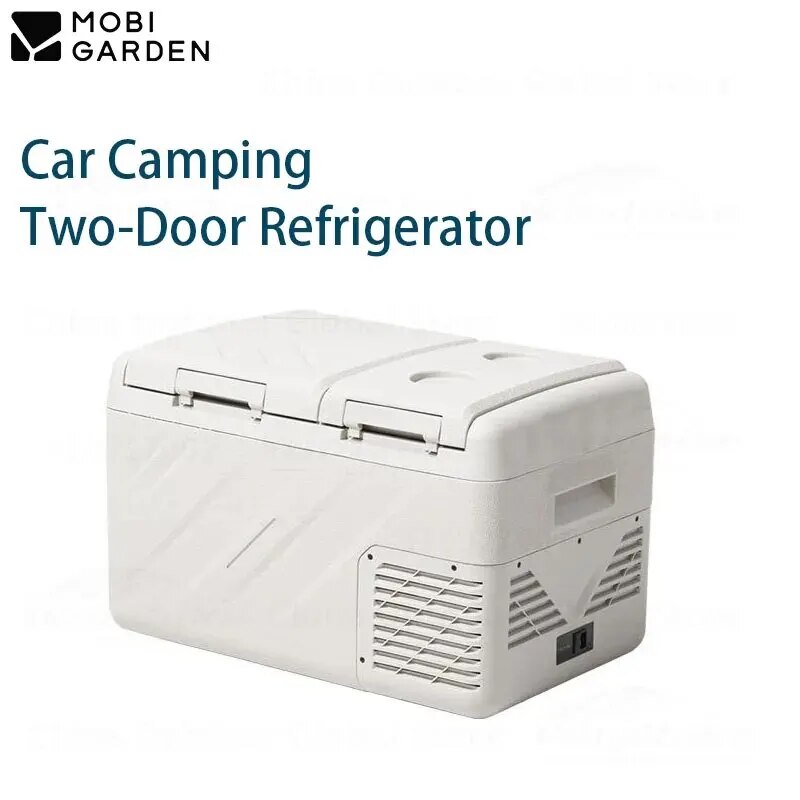 Mobi Garden 22.3L Portable Car Camping Refrigerator Dual Zone 2 Door Fridge Freezer Ref Food Drink Ice Mini Cooler Box 12V 24V DC Outdoor Indoor Multi-Purpose Cools up to -20℃ Mobigarden alpicool