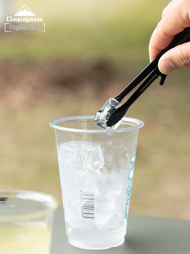 Campingmoon SOLO Barbecue Tong Ultralight Food Clips With Stand Kitchen Grilling Clips Fruit Serving Chopsticks Non-Slip Ice Clips Outdoor Cookware