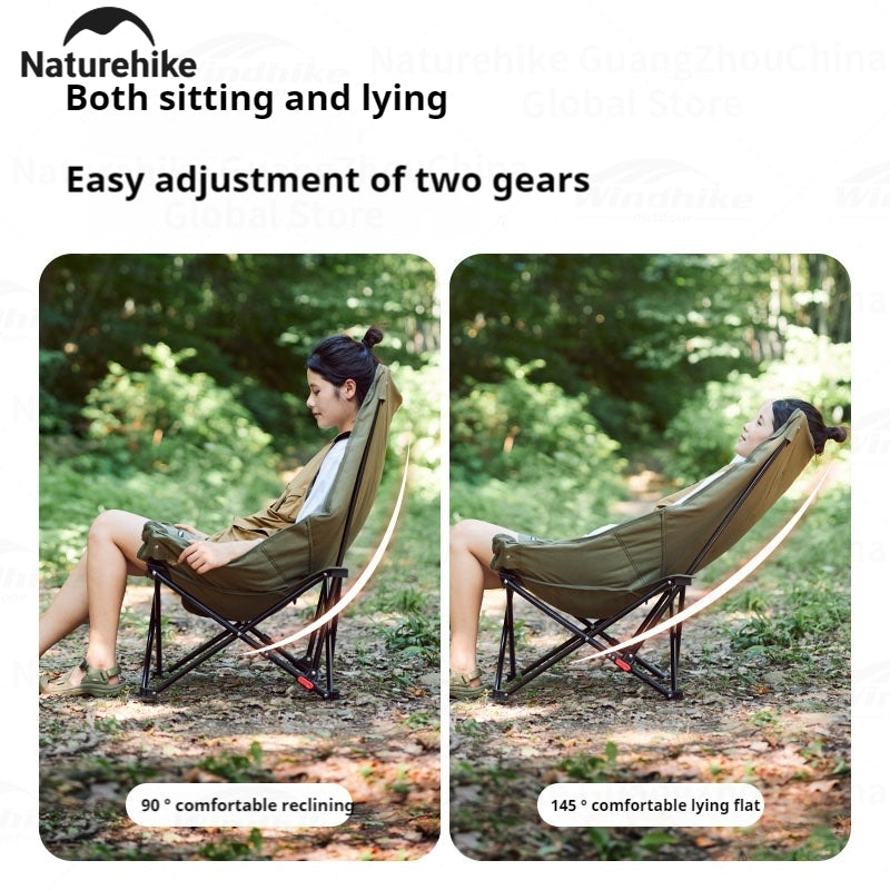 Naturehike SEA STAR 001 High Back Moon Chair Portable Leisure Seat Adjustable Modes Lounge Chair Load Bearing Up To 110kg Camping Outdoor Picnic