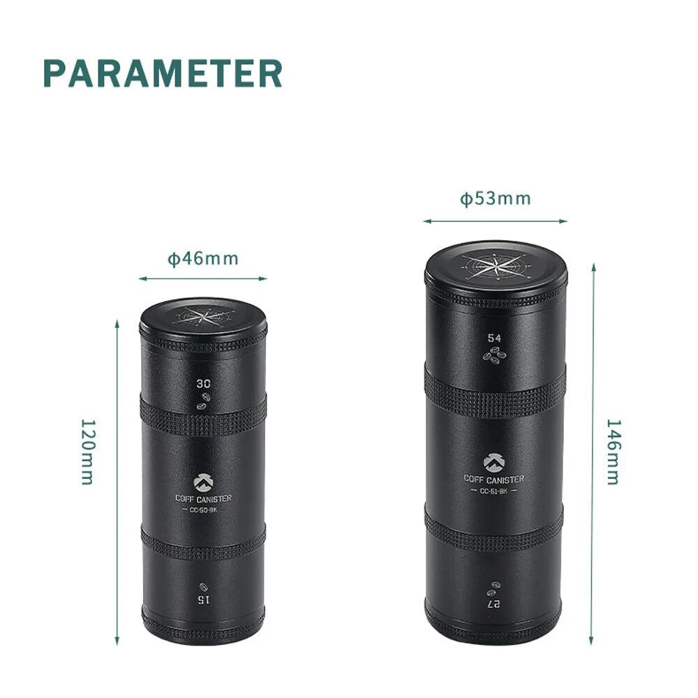 CAMPINGMOON CC-50 CC-51 Coffee Bean Storage Canister Portable Lightweight Multipurpose Moisture Proof Aluminum Alloy Tea Leaves Sealed Jar Container
