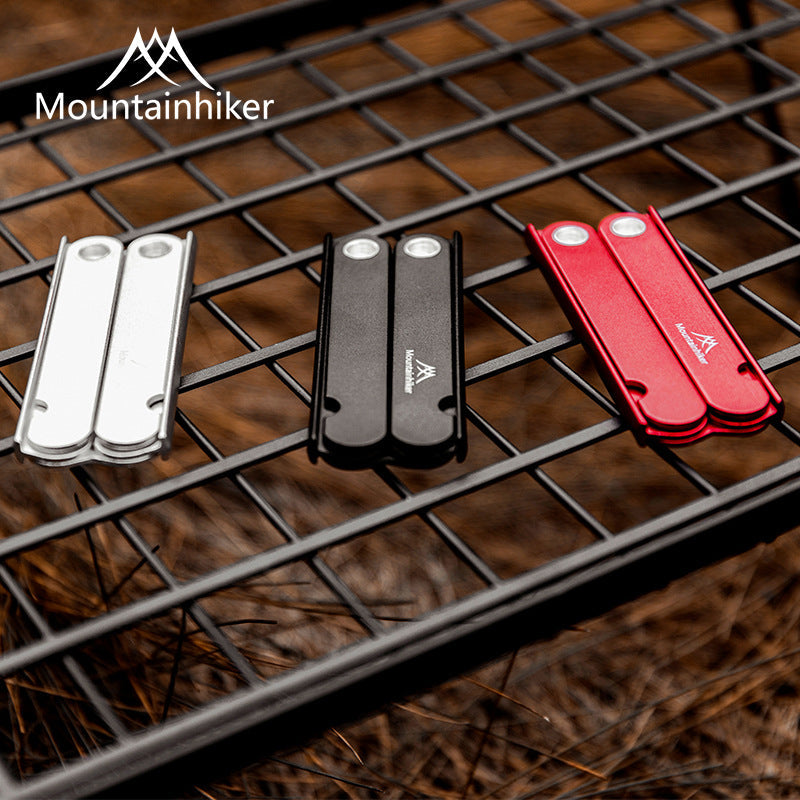 Mountainhiker Foldable Clothes Hanger Portable Ultralight Compact Folding Aluminum Alloy Indoor Outdoor Household Hanger Easy to Store Travel