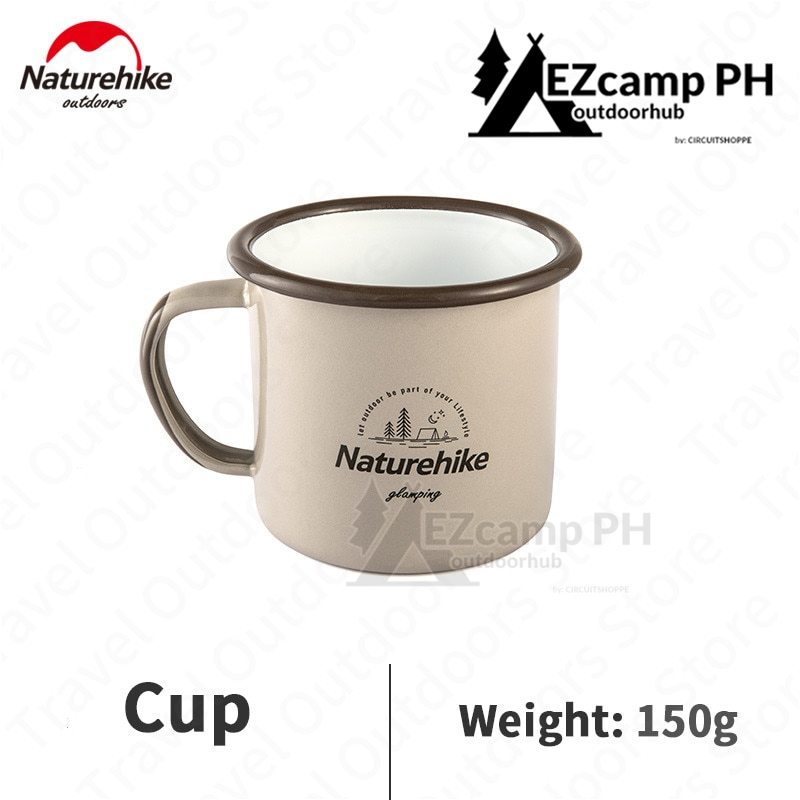 Naturehike Enamel Tableware Plate Cup Dish Bowl Outdoor Camping Cooking Equipment Travel Picnic Dinner Soup Bowl Water Cup Glass Ceramic
