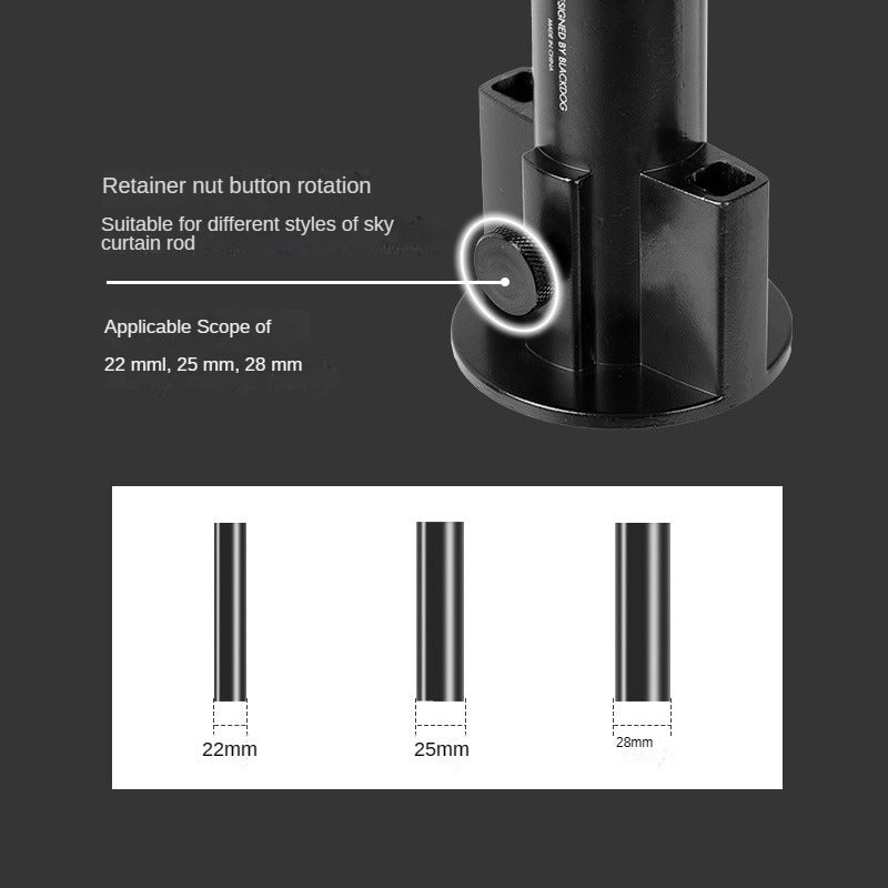 BLACKDOG Pole Retainer Support Bracket Outdoor Portable Ultralight Tent Canopy Awning Rod Retention Fixing Windproof Holder Black Aluminum Alloy