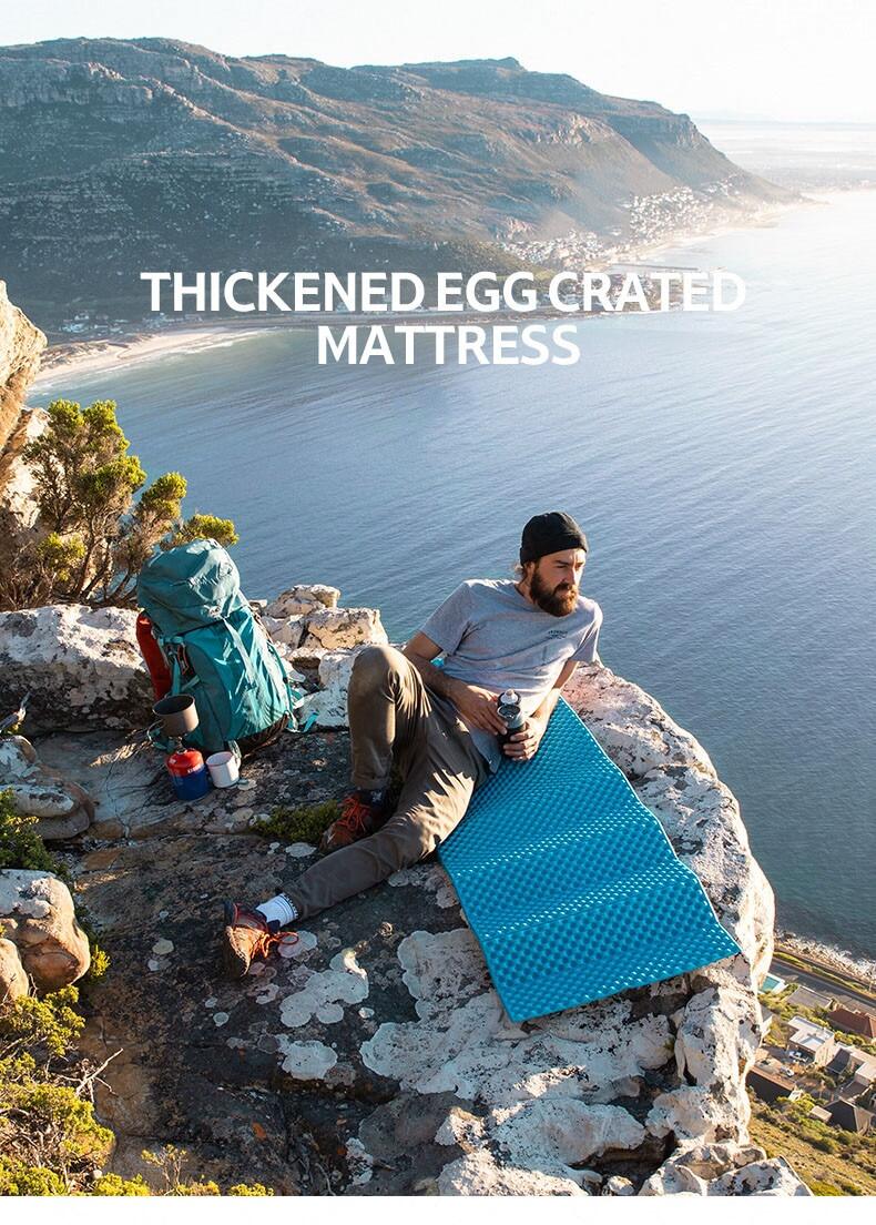 Naturehike Camping Mat Foldable 2.5CM Thickness Ultralight Egg Nest Tray Sleeping Mat Moisture Proof Foam Pad Soft Portable Tent Mat IXPE