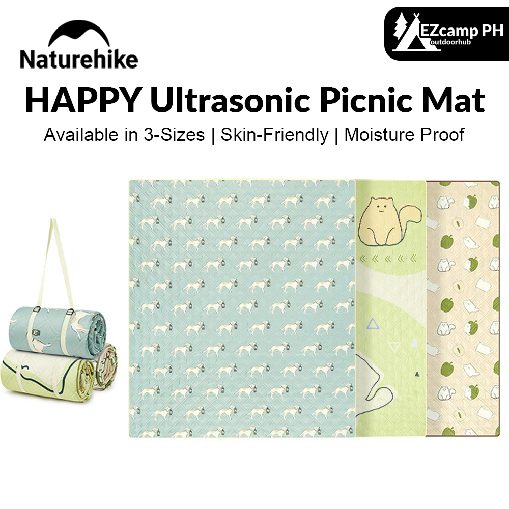 Naturehike HAPPY Series Ultrasonic Picnic Mat Waterproof Moisture Proof 3-10 Persons Cushion Pad Eco-Friendly Cotton Blankets Village 6.0 13 Add-on