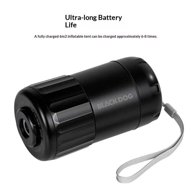 Blackdog Electric Air Inflatable Pump Portable Lightweight High Pressure Tent Inflation Pump 2000mAh USB Charging Camping Outdoor