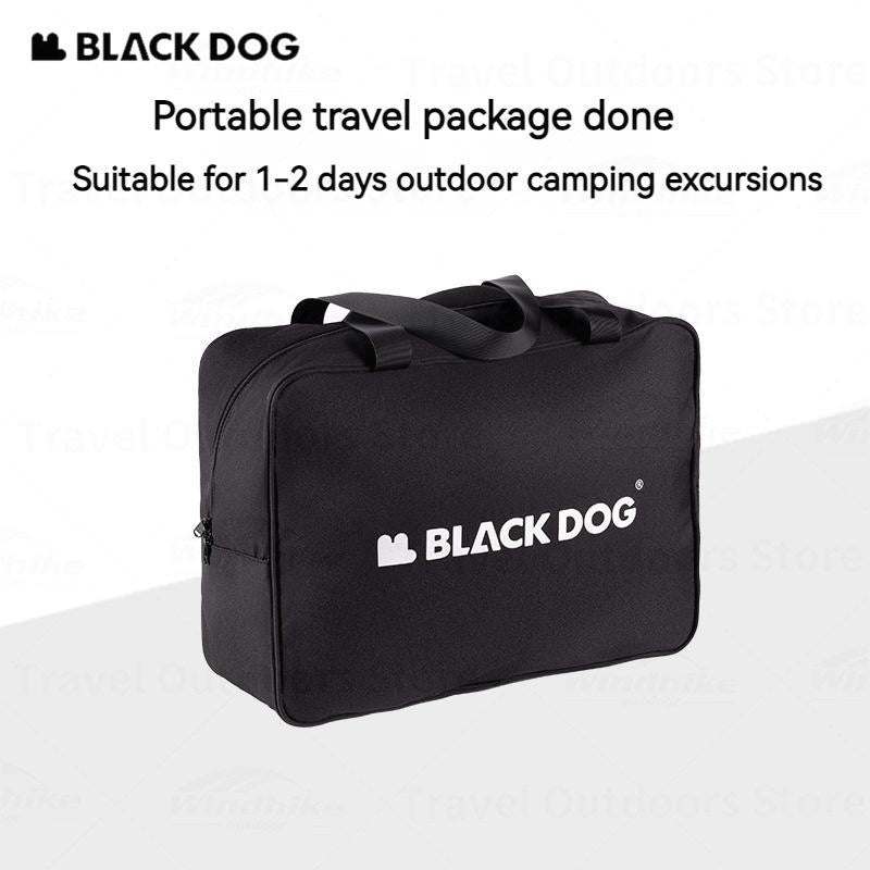 BLACKDOG Portable 30L Sports Bag Leisure Storage Bag Ultralight Tourism Handbag Waterproof Bag Outdoor Travel Camping Luggage Handheld Bag Black Dog