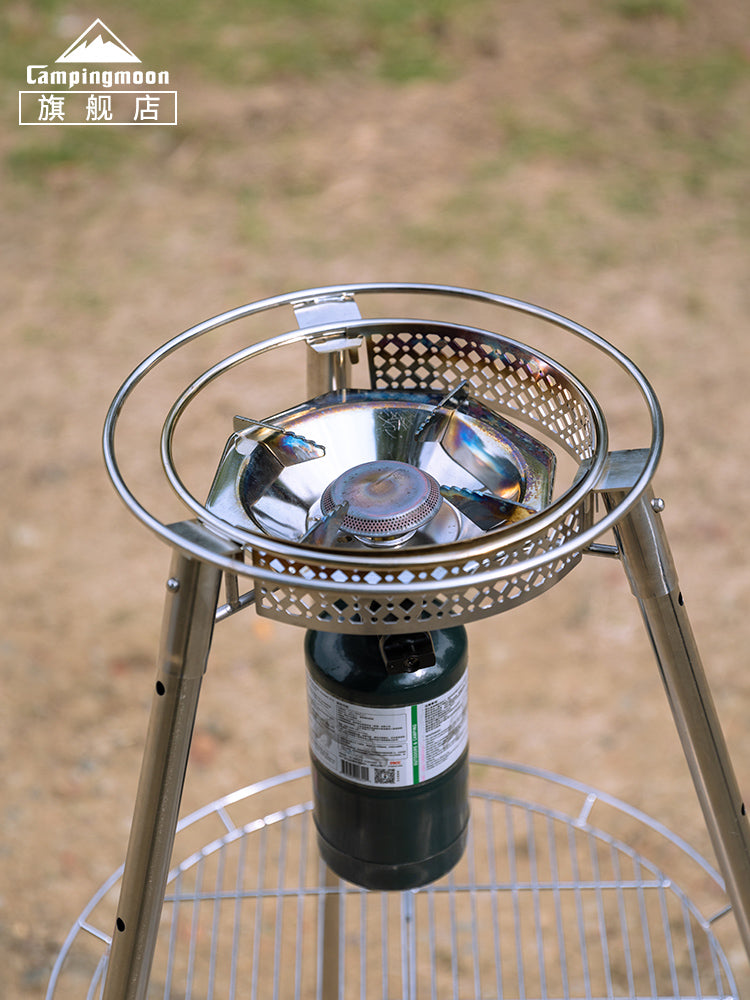Campingmoon Skottle Grill Stove Accessories Portable Multipurpose Universal Drip Rack Drain Grill Net Add-ons Easy To Clean Durable Stainless Steel