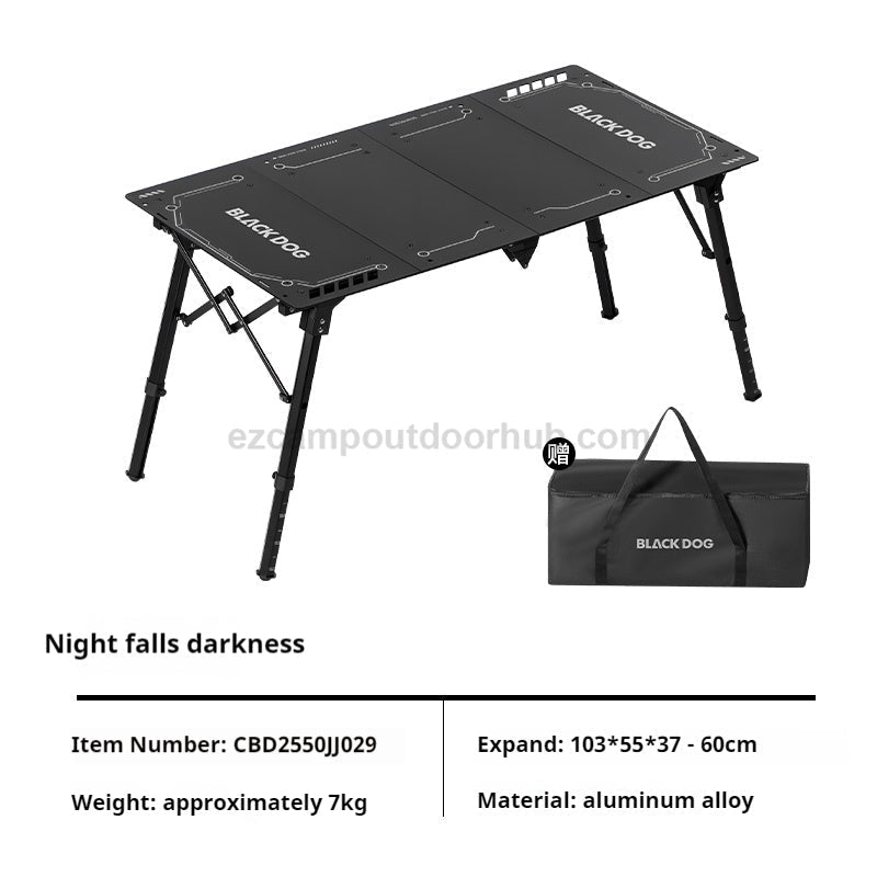 Blackdog FOLD X Premium Outdoor Table Portable IGT Multifunctional Folding Aluminum Alloy Tactical Table Cool Camping Gear Picnic Travel