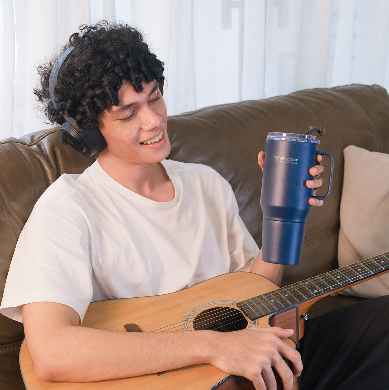 Raptor FUSION 28oz Tumbler 2-in-1 Double-Wall Vacuum Insulated Tumbler Double Decker Drinkware Hot And Cold Leak Proof On the Go Water Bottle