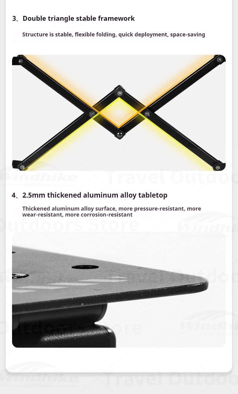 Blackdog FOLD X Premium Outdoor Table Portable IGT Multifunctional Folding Aluminum Alloy Tactical Table Cool Camping Gear Picnic Travel