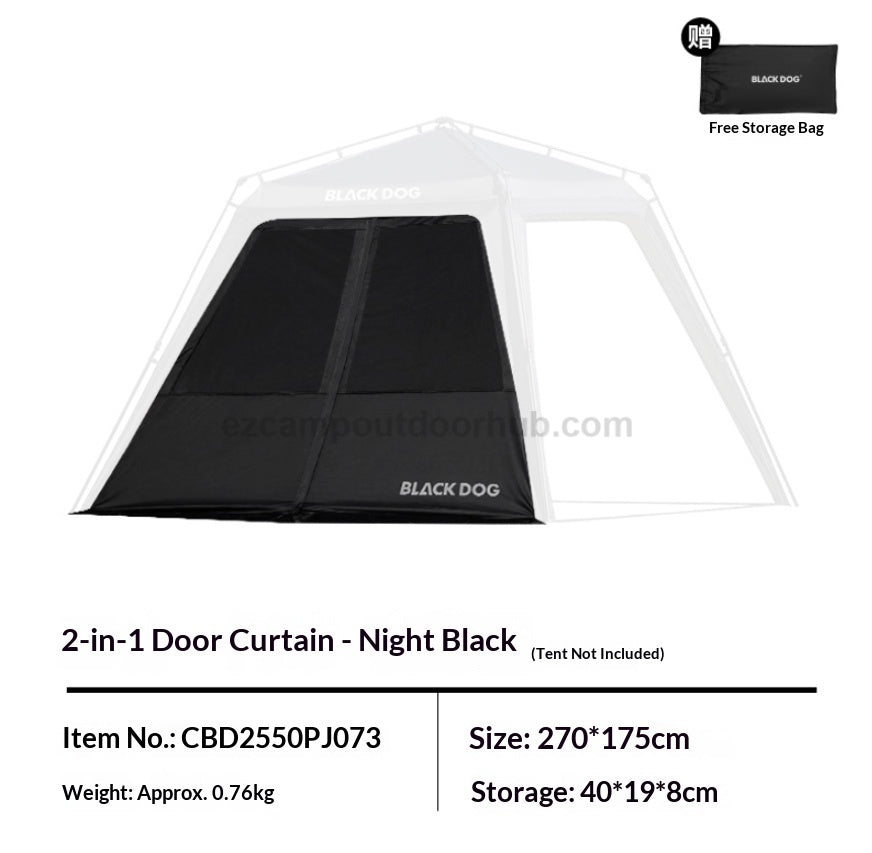 Blackdog DOME SKY Lite Automatic Tent Portable Fast Build Modular Tent Tarp Canopy Waterproof Black Vinyl Coated Sunscreen 9m² Shade Area Outdoor