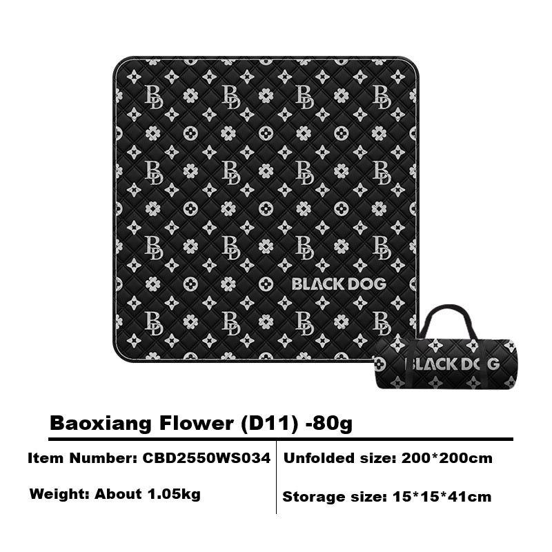 BLACKDOG Ultrasonic Picnic Mat Cushion Aluminum Film Seat Soft And Skin-Friendly Pad Waterproof Camping Outdoor Mattress Sleeping Pad Blanket
