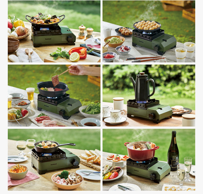 Iwatani Tough Maru Jr. Outdoor Stove Portable Butane Canister Cassette Stove With Double Integrated Windshield And Storage Case