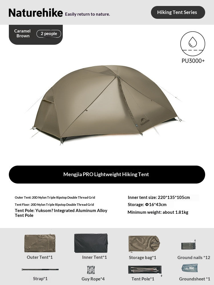 Naturehike MONGAR Series - UL, PRO & BASE Tents Collections Portable Ultralight 1-3 Persons Rainproof Expandable Canopy Double Layer Hiking Tent
