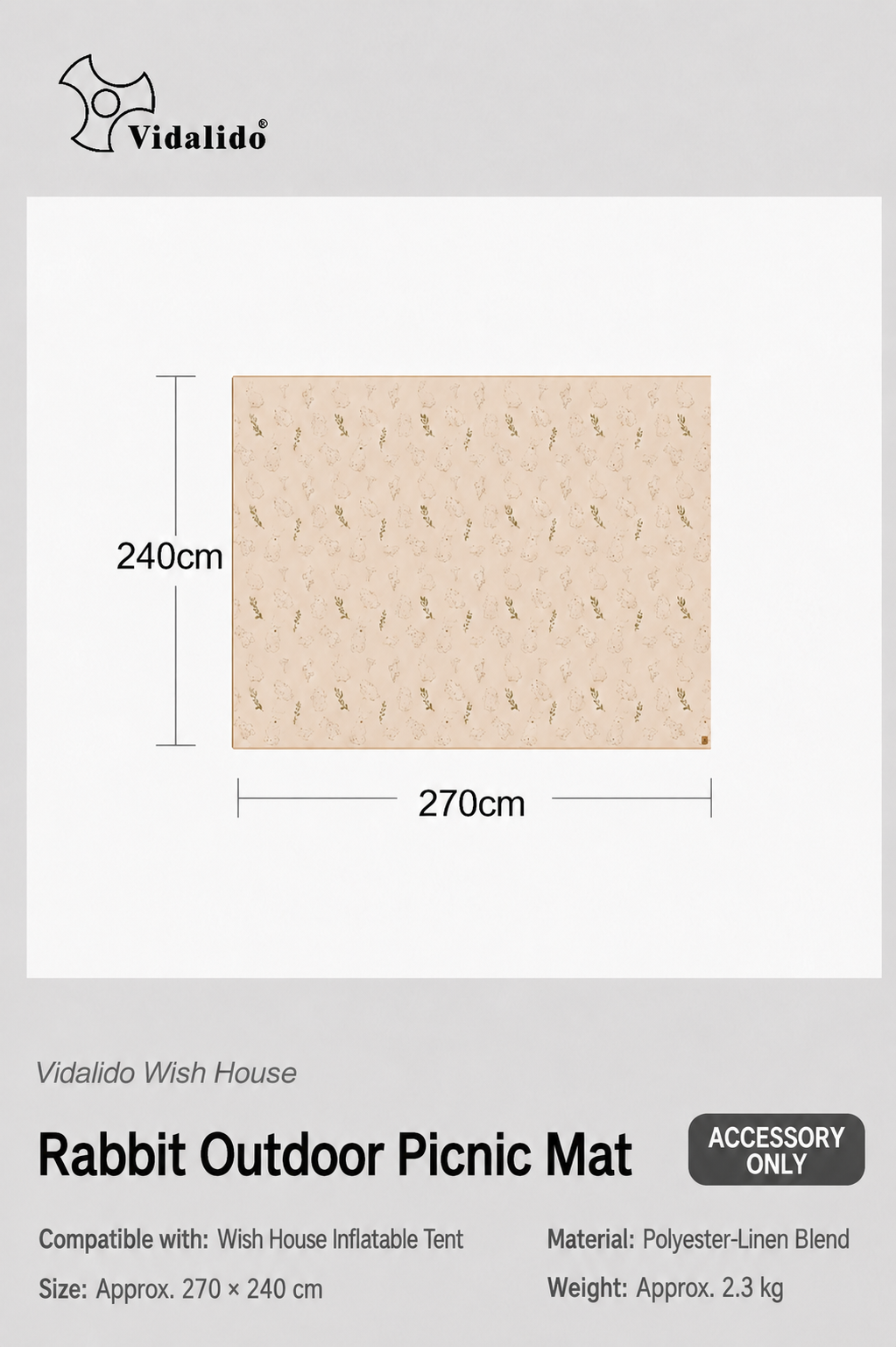 Vidalido WISH HOUSE PLUS 12 Air Inflatable Tent Fast Build 4-6 Persons Ti Silver Coated Sunscreen PVC Air Poles Full View Mesh 26m² Large Usable Space