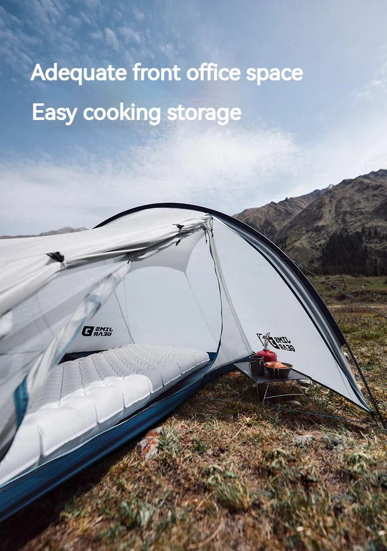 Naturehike JIM'S GEAR Series Trekking Tent Portable Ultralight 4 Seasons Tunnel Tent Camping Outdoor Hiking Picnic Beach Travel Tent 2 Person Nylon Waterproof Heavy Duty Original Nature Hike