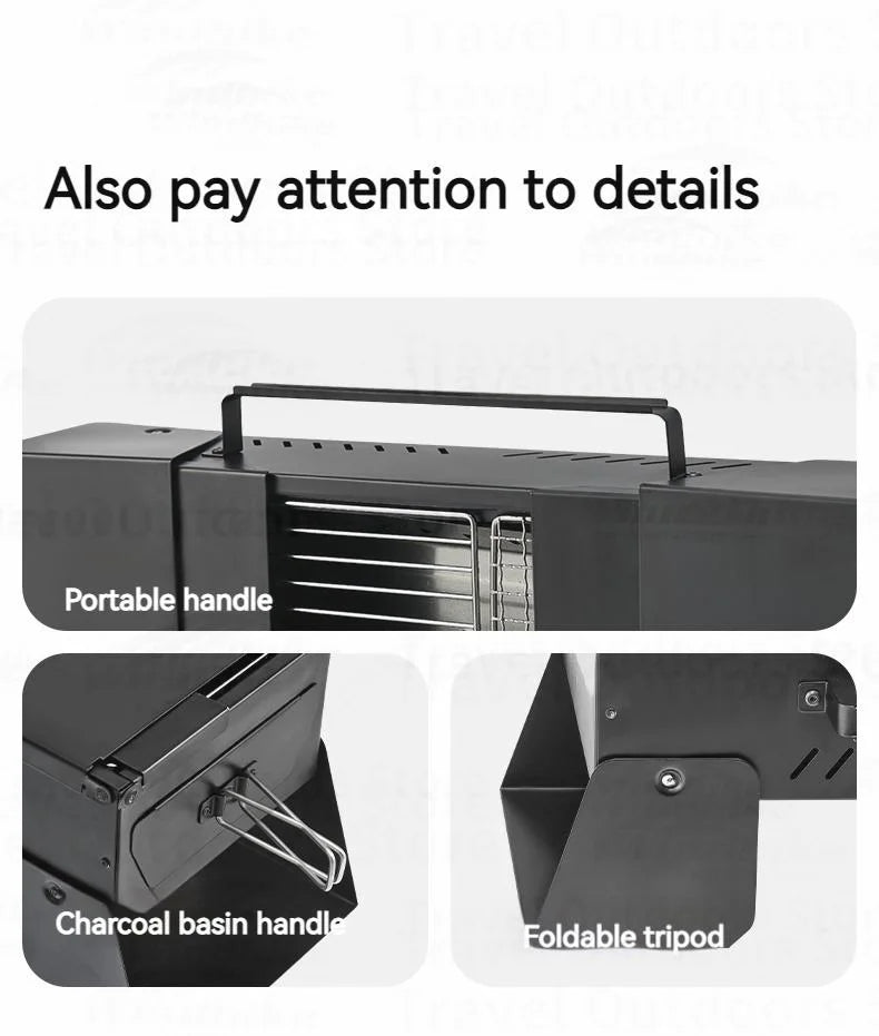 Naturehike Folding Desktop Grill Outdoor Portable Lightweight Barbecue BBQ Stove Burner Charcoal Grill Easy To Disassemble And Wash Camping Hiking