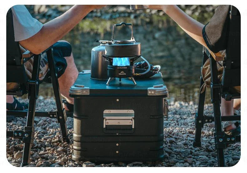 Naturehike DARK STAR Three Head Stove Camping 3300W High Power IGT Gas Stove Portable Foldable Ultralight Burner Furnance Cooker Heater Outdoor