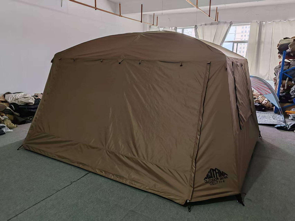Montana VILLA Cabin Style Family Camping Tent Large Medium 5-8 Person Waterproof Manual Silver Coat