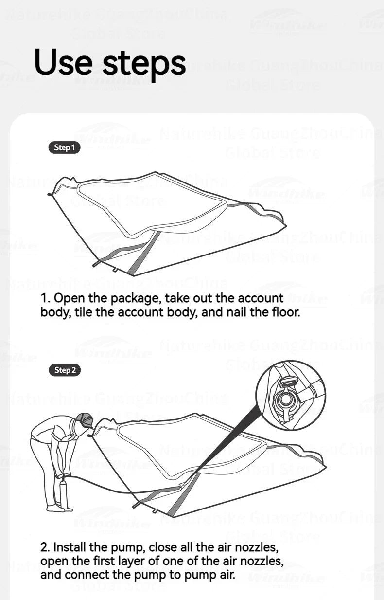 Naturehike AIR 7.0 Inflatable Car Tail Tent Portable SUV MPV Side Tunnel Tent Sunshade Waterproof Beach Car Rear Tent Camping Outdoor 35㎡ With Canopy