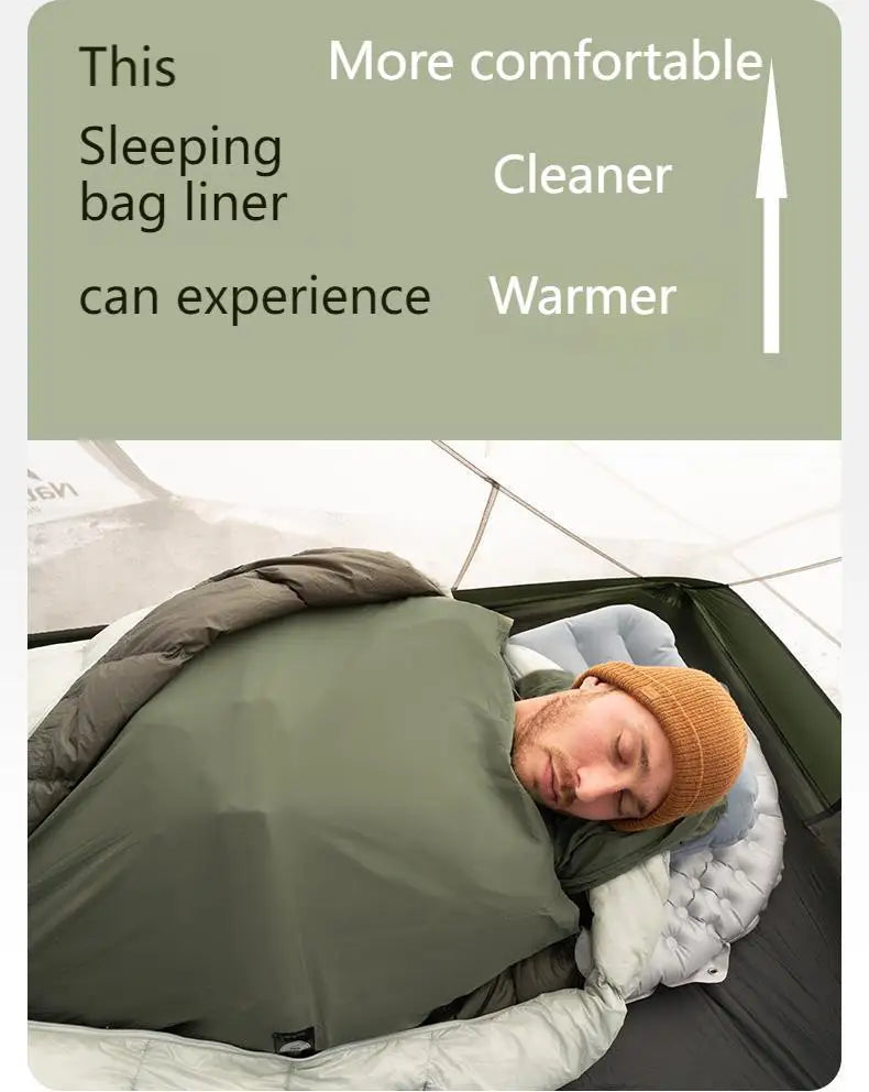 Naturehike FIREWORKS Sleeping Bag Liner Portable Ultralight Skin Friendly Thermal Warm Summer Insert Velvet Lining Sleeping Bag 128g Nylon Low Elastic