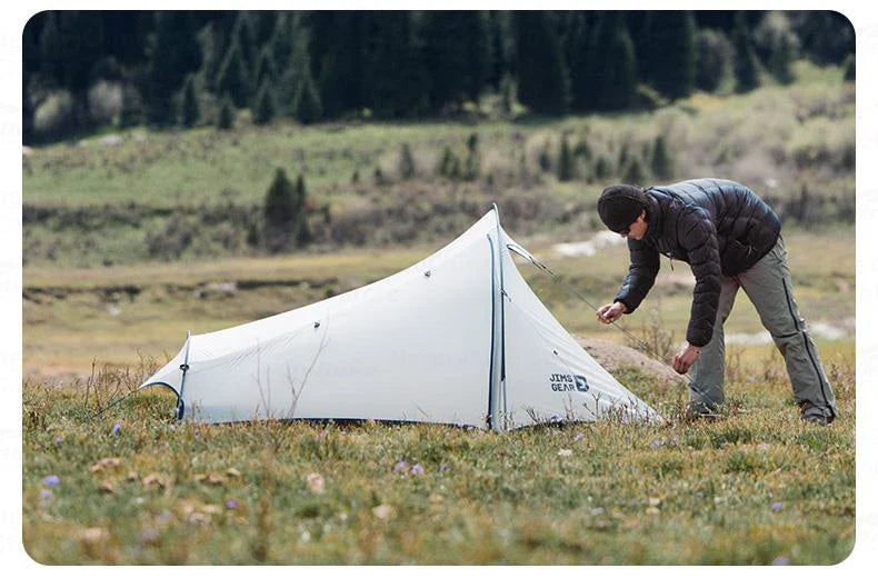 Naturehike JIM'S GEAR Series Trekking Tent Portable Ultralight 4 Seasons Tunnel Tent Camping Outdoor Hiking Picnic Beach Travel Tent 2 Person Nylon Waterproof Heavy Duty Original Nature Hike
