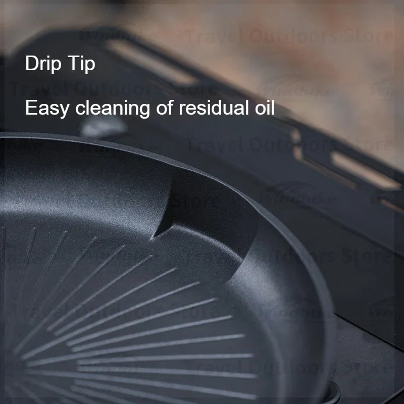 BLACKDOG Multifunctional Baking Pan 2-5 People Rapid Heating Non-Stick For Indoor Outdoor Compatible With Multiple Stoves Camping Equipment