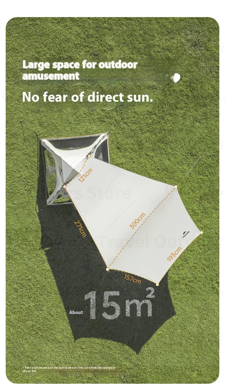 Naturehike ANGO PLUS Automatic Tent Upgraded Portable Lightweight 3-4 Persons Quick Opening Tent Camping Park Canopy Tent Integrated Tent Waterproof