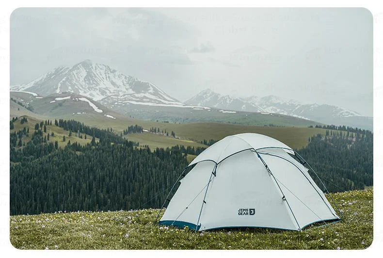 Naturehike JIM'S GEAR Series Hiking Tent Portable Ultralight Backpacking Tent 3 Bar Cross Structure 4 Seasons Tent 1-2 Persons 15D Nylon Waterproof