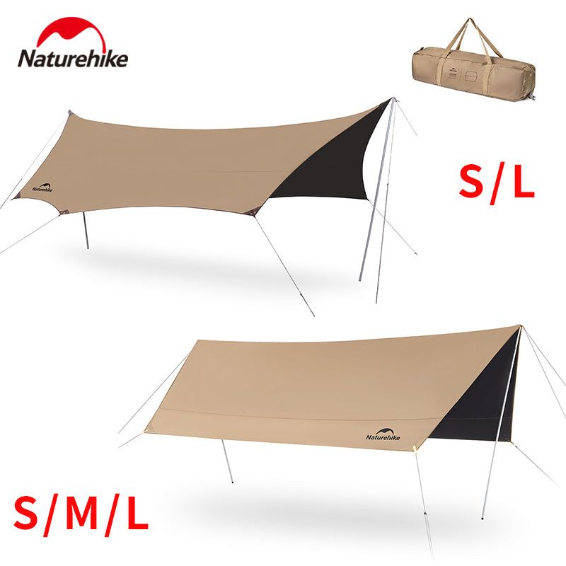 Naturehike CLOUD SKY Camping Tarp Windproof Sunshade Sun Shelter Awning Tent Shade Beach Tourist Canopy Awning 150D Waterproof Outdoor Camping Gear