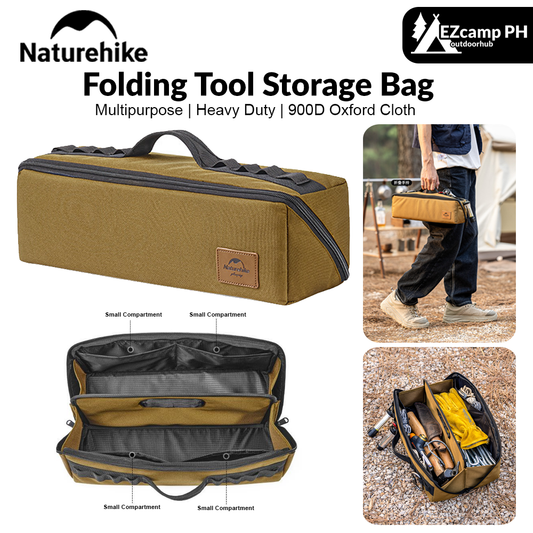 Naturehike Folding Tool Storage Bag Portable Multiple Purpose Hand Carry Bags Camping Tent Accessories Organizer Tool Kits Hiking Outdoor Picnic Travel Bag Heavy Duty Original Nature Hike