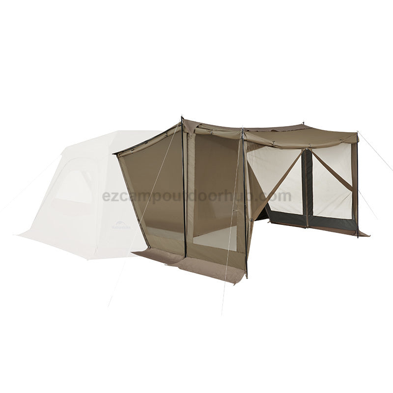 Naturehike VILLAGE 13 NEO Automatic Tent Cabin Style Multiple Settings Tent 2 Bedroom 1 Living Room Ti Black Coated Sunscreen 6 Person Outdoor