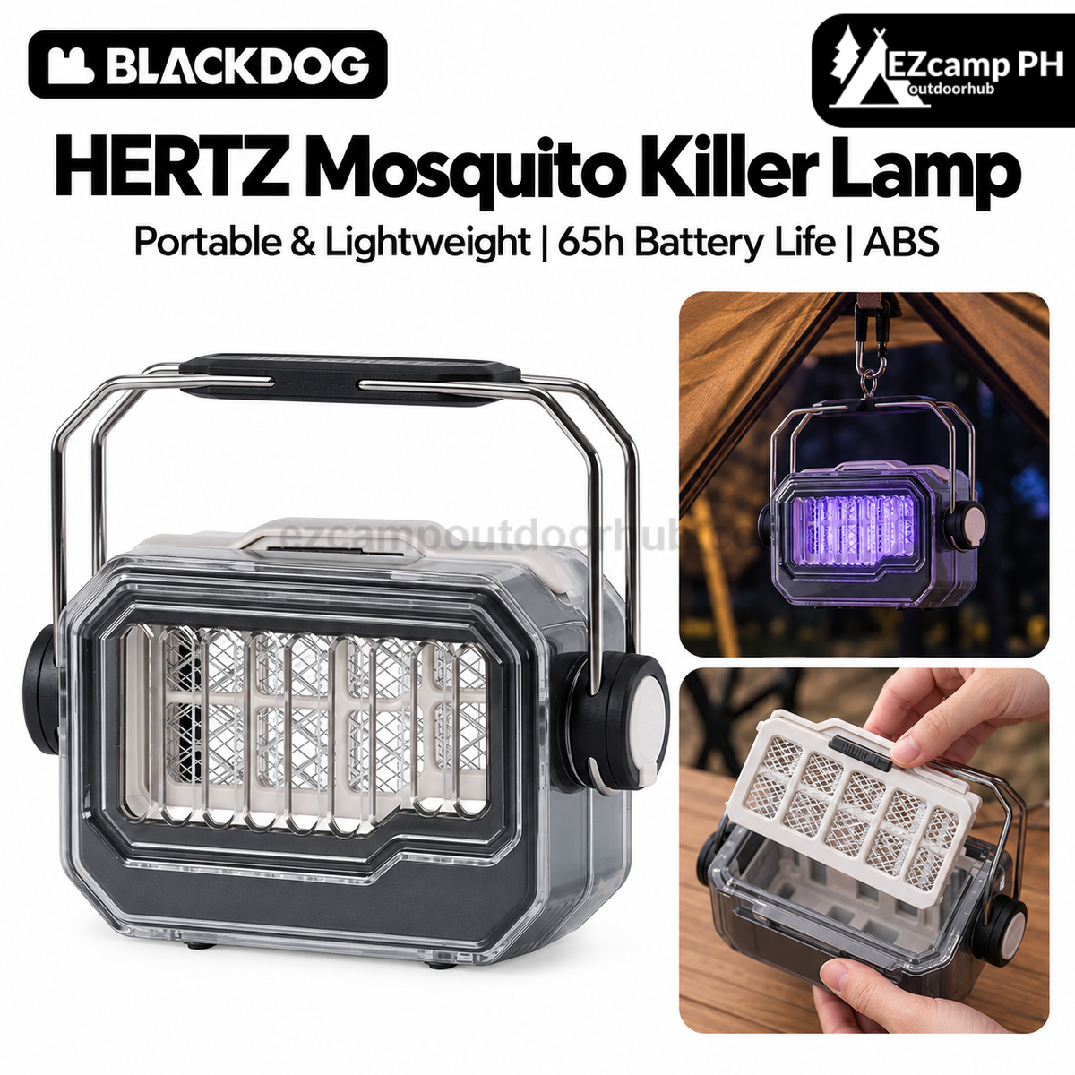 Blackdog HERTZ Mosquito Killer Lamp UV Bug Zapper Insect Trap Light Portable Lantern Outdoor Camping