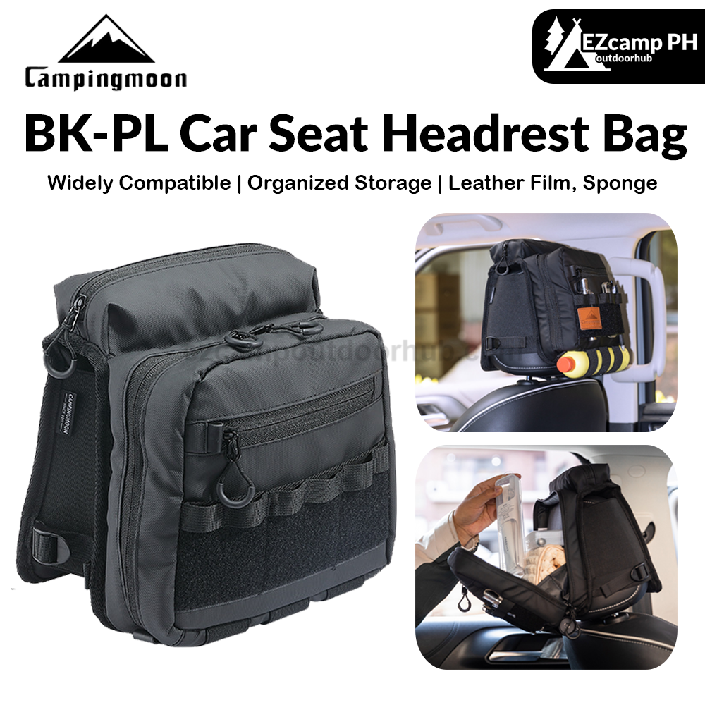 Campingmoon BK-PL Car Seat Headrest Bag Portable Large Capacity Tactical Multiple Storage Bag Pillow Foam Padded Organized Storage Outdoor Camping