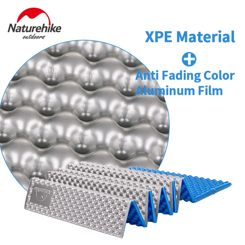 Naturehike Folding Egg Nest Moistureproof Pad Portable 1.8CM Thickness Outdoor Sleeping Mat Single Person Tray Groove Camping Pad Soft Tent Bed