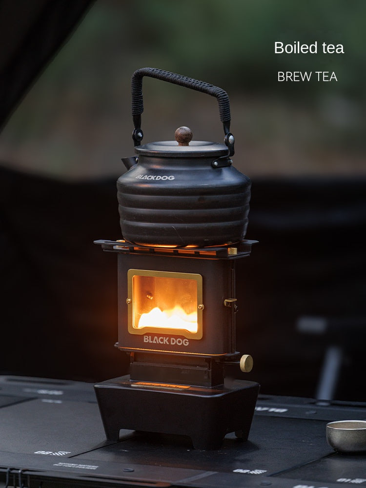 Blackdog CHAKRA Black Kerosene Lamp Portable Multifunctional Stainless Steel Mini Tabletop Cooking Stove Aesthetic Vintage Style Outdoor Camping Table Lantern Heater