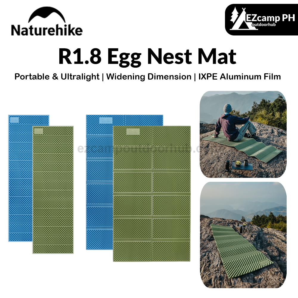 Naturehike R1.8 Egg Nest Mat Portable Ultralight Single Double Folding Widen Cushion Mattress Floor Mat Moisture-proof Sleeping Pad Outdoor Hiking
