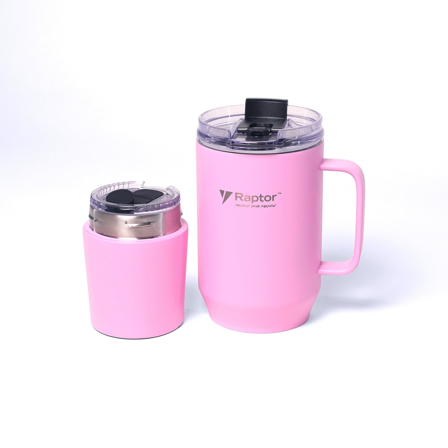 Raptor FUSION 28oz Tumbler 2-in-1 Double-Wall Vacuum Insulated Tumbler Double Decker Drinkware Hot And Cold Leak Proof On the Go Water Bottle