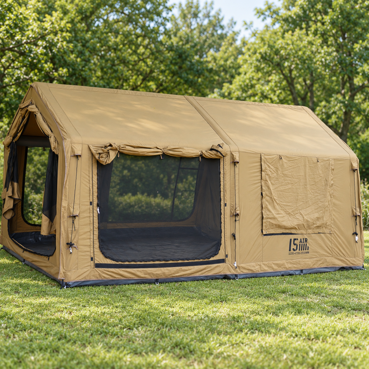 Spark Air AIR15 Inflatable Cabin Tent 15m² Large Space 6-8 Persons TC Cotton Camping Tent