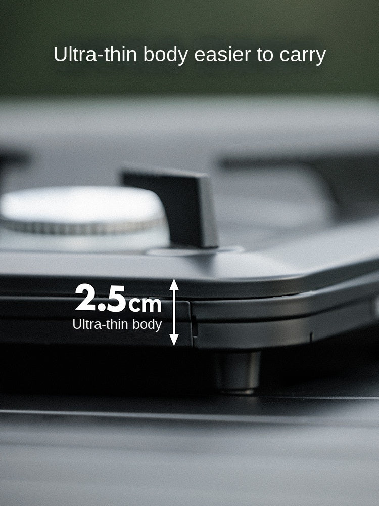 Blackdog Super Slim Black Canister Stove Portable Outdoor Camping Gas Cassette Burner 3300W Firepower Magnetic Valve Nozzle Butane With Storage Case