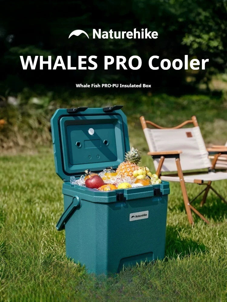 Naturehike WHALES PRO Cooler Portable Multipurpose 17/24/36L Capacity Food Drink Ice Storage Container Chest Box PU Cold Up To 49H Outdoor Camping